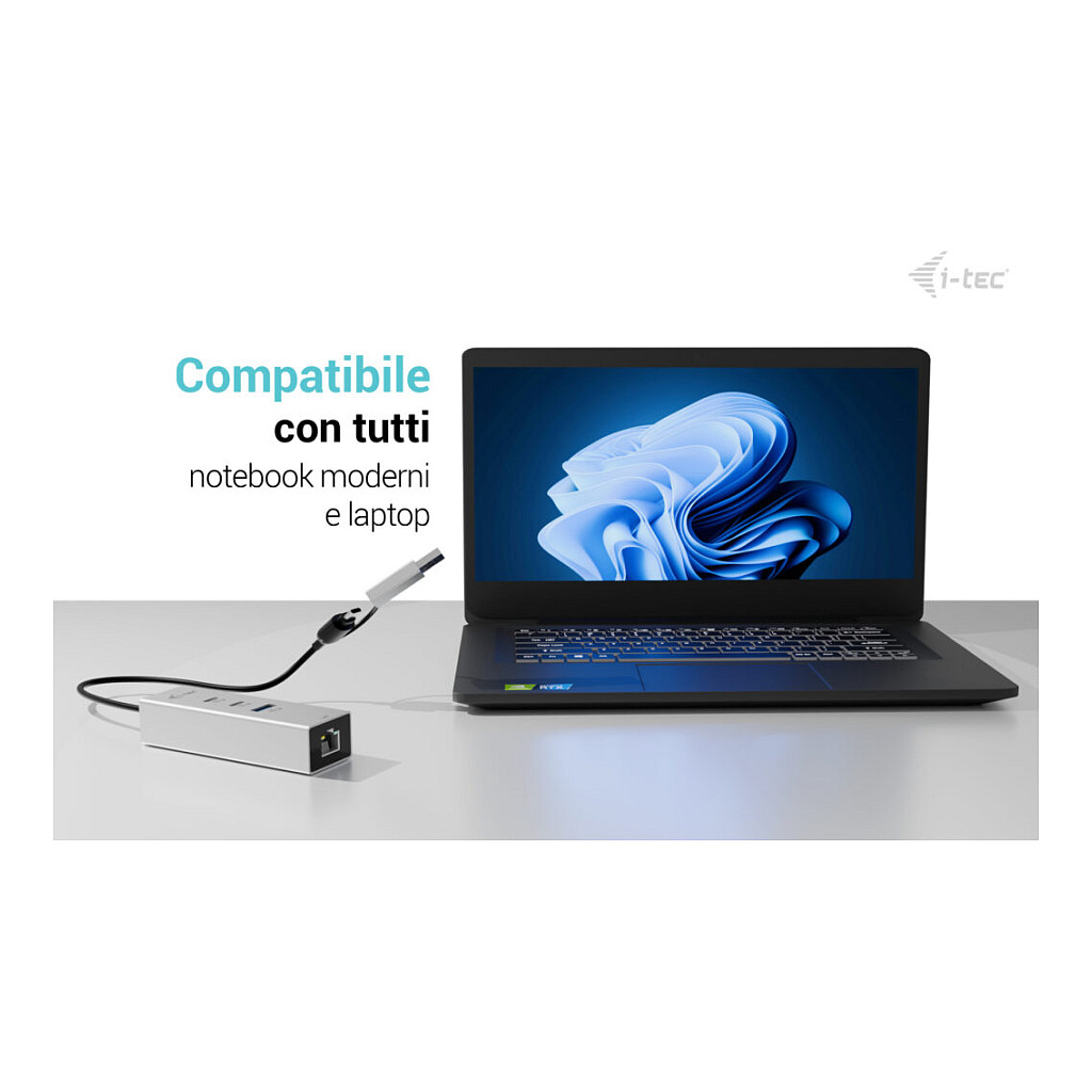 i-Tec - hub - 3 ports 8