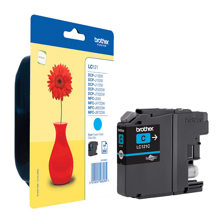 INK Brother LC-121C / 300 faqe A4 - Blu thumbnail 5