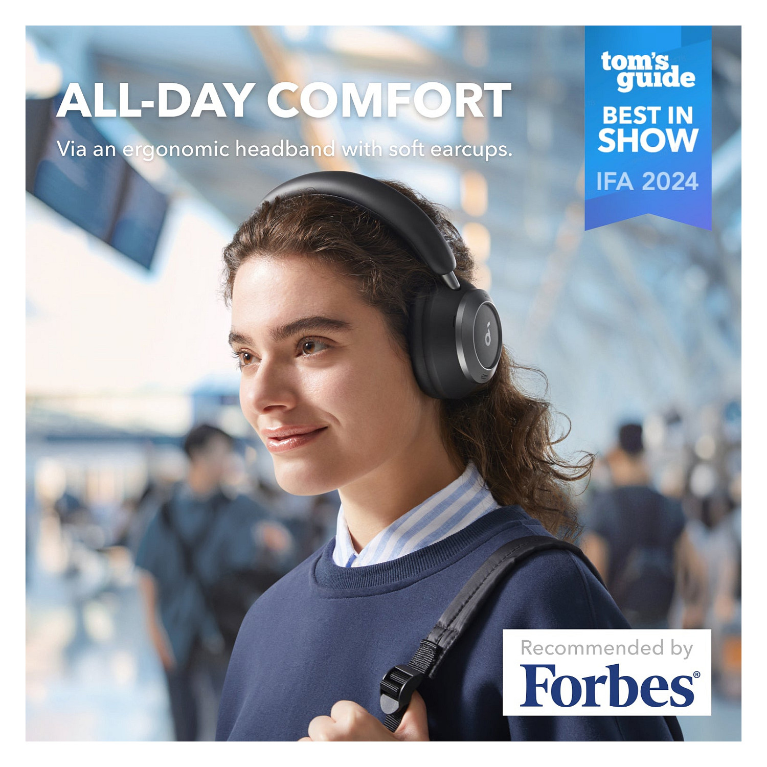 Kufje pa Kabllo Soundcore Space One Pro, Over-Ear, Bluetooth 5.3, ANC - Zezë 6