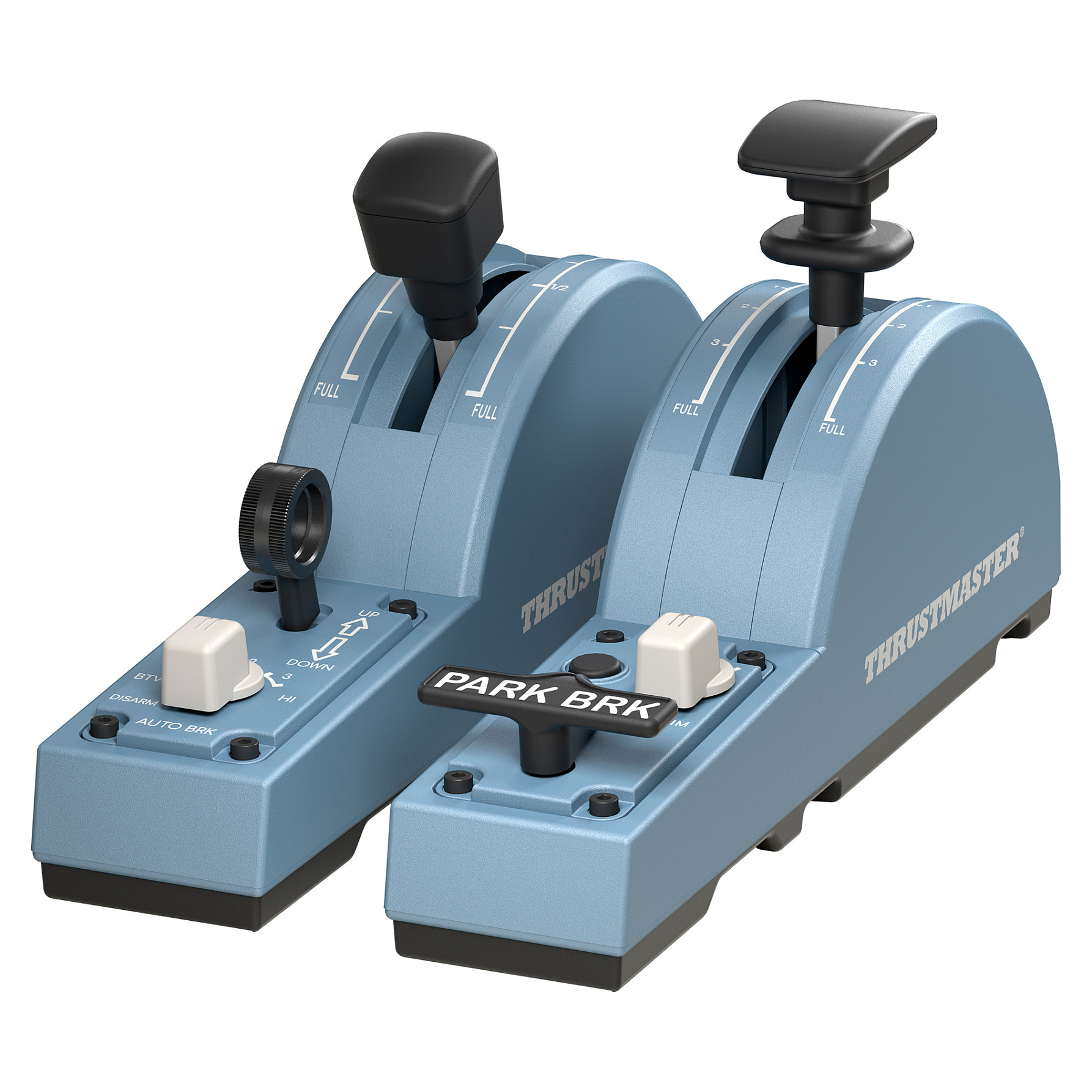 Kontroller Thrustmaster TCA Quadrant Airbus Edition Add-On / Flaps & Brakes Module for PC - Blu e hapur