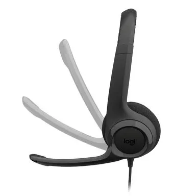 Logitech H390 – Kufje me Kabllo, USB-C, Stereo, 30mm, Mikrofon Noise Cancelling, Kabllo 1.9m – Zezë 4