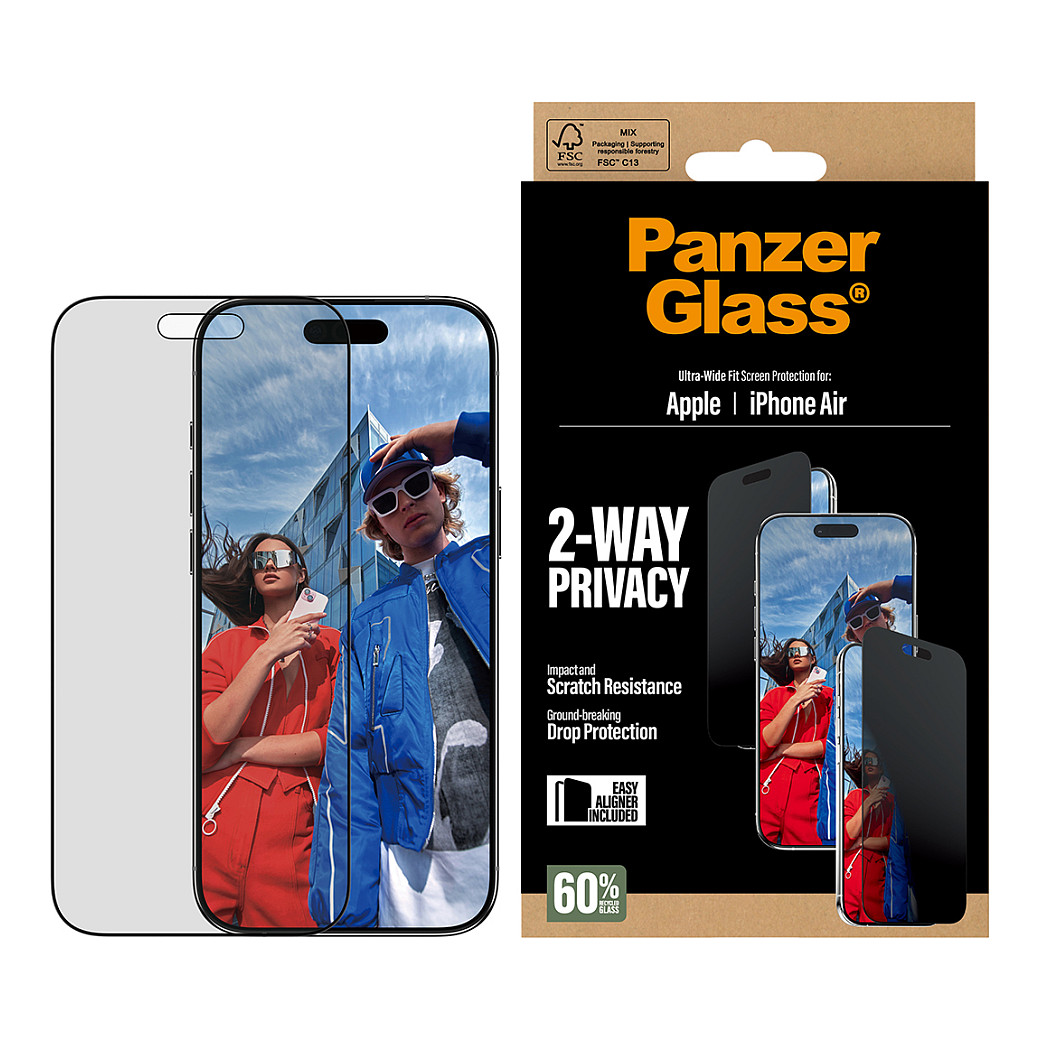 PanzerGlass 2-Way Privacy Screen Protector for iPhone 17 Air / UWF thumbnail 2