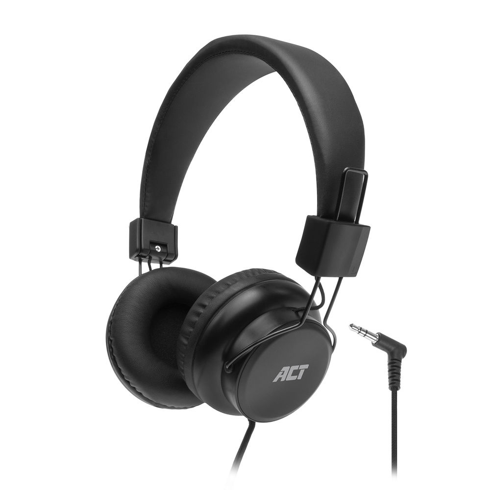 Kufje me Kabllo ACT AC9300, On-Ear, Stereo, 3.5mm, 40mm, Kabllo 1.5m - Zezë