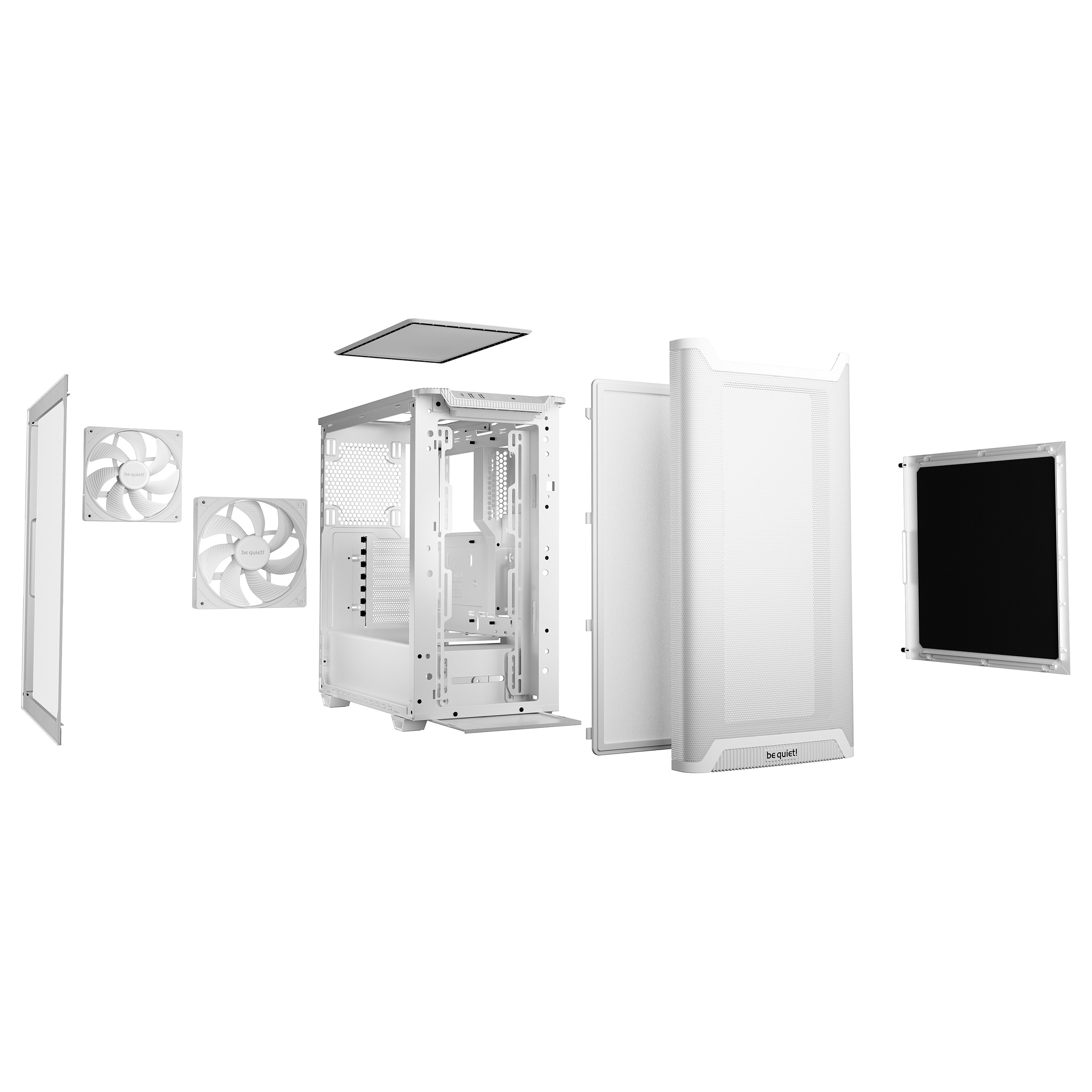 Kasë Midi be quiet! PURE BASE 501 Airflow Window White thumbnail 4