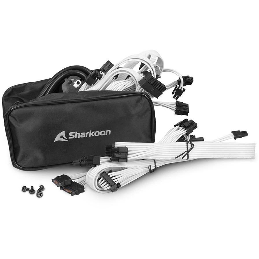 Furnizues Energjie PSU 1000W Sharkoon Rebel P30 Gold / 1000W / ATX 3.0 Power Supply / Modular / 1x 12VHPWR / 4x PCIe - Bardhë 4