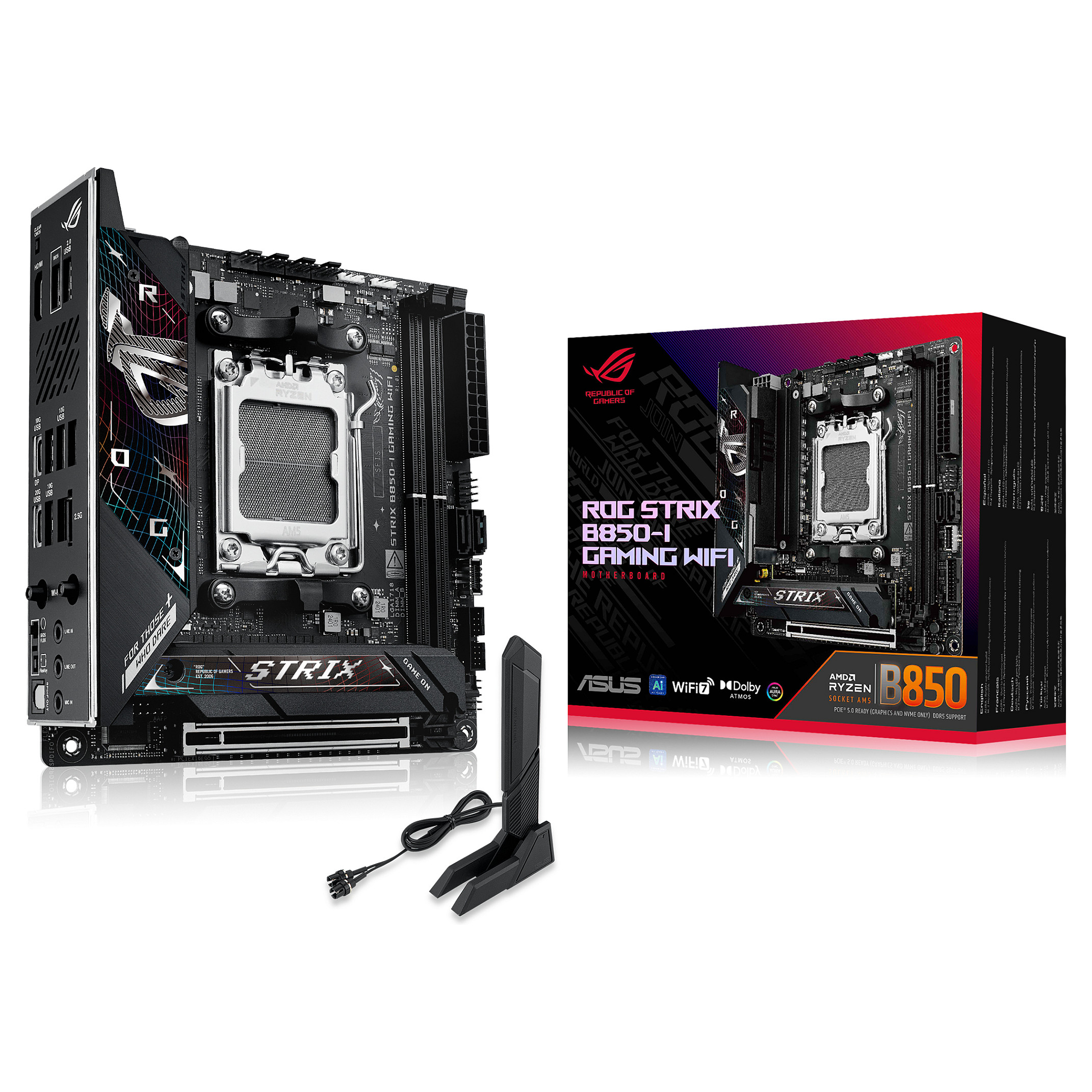 Pllakë amë AMD AM5 ASUS ROG STRIX B850-I Gaming WIFI.