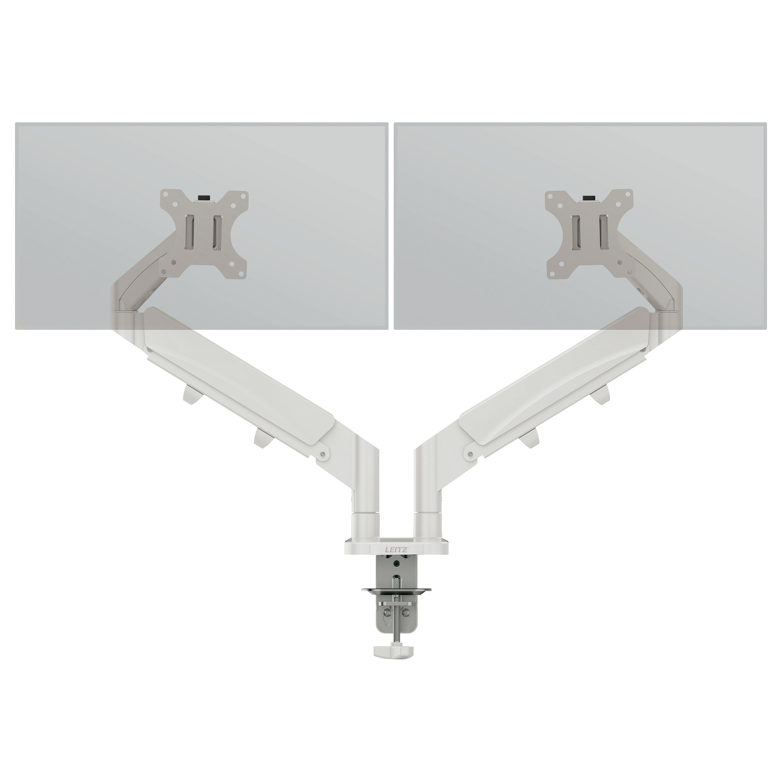 Mbajtëse për Monitor Leitz Ergo 65040089, 1 Monitor, Deri në 27", 2 Nivele të Lartësisë, 55 mm dhe 77 mm – Gri e Errët 9