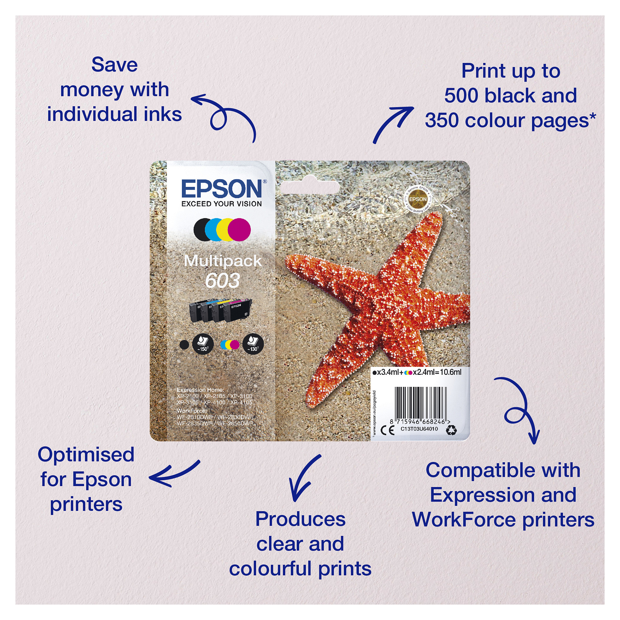 INK Epson 603 C13T03U440 / Singlepack – Verdhë thumbnail 6