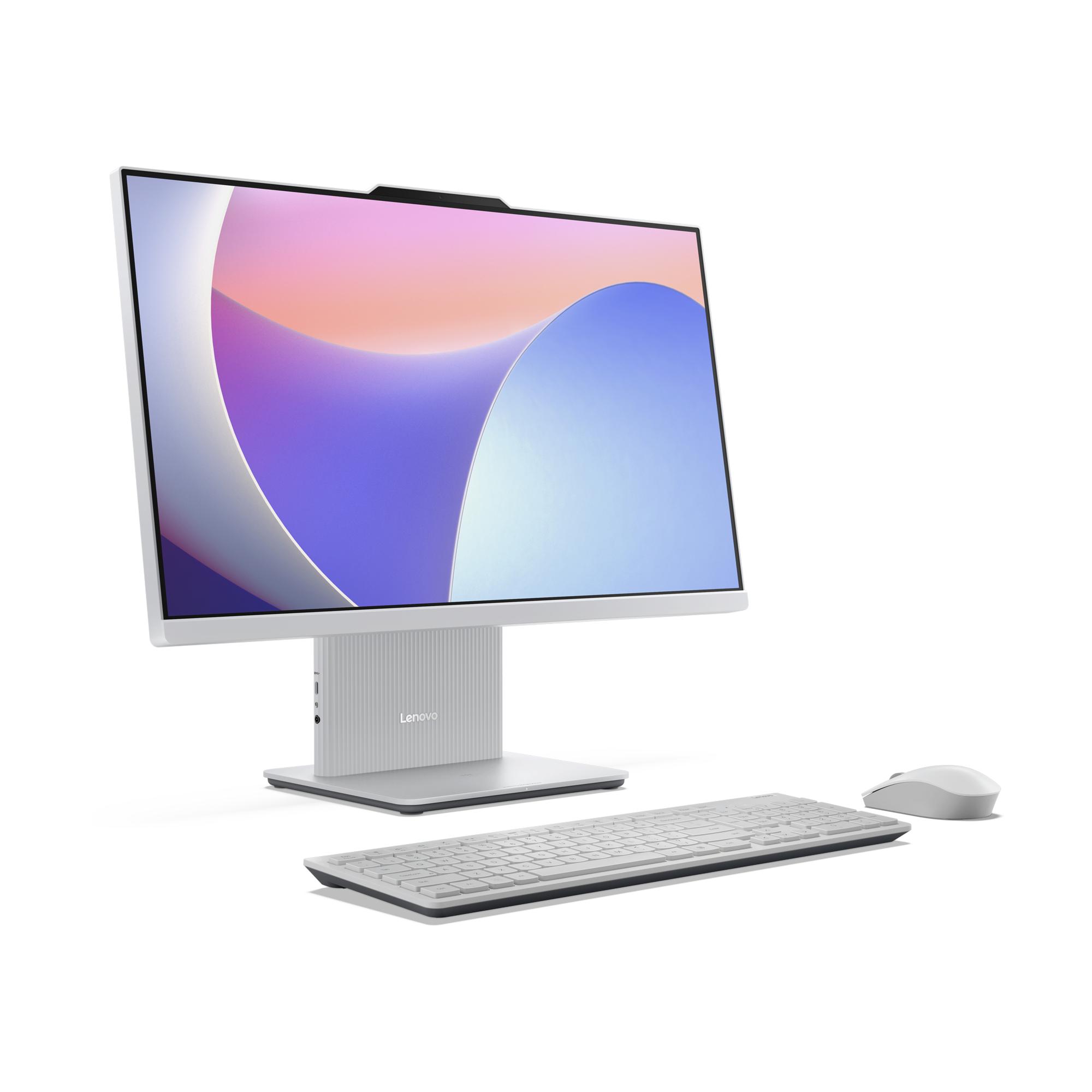 AIO Lenovo IdeaCentre 24ARR9 / Ryzen 5 7535HS / 16GB DDR5 / 512GB / 23.8" Full HD IPS 100Hz / Radeon 660M / Tastierë + Maus - Cloud Grey 9