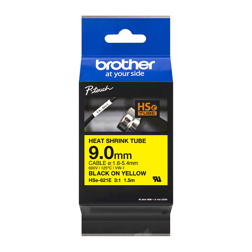 Shirit për Printer Brother P-Touch TZ-211 / 6 mm × 8 m / Transferim Termik / Shkrim i Zi mbi të Bardhë 4