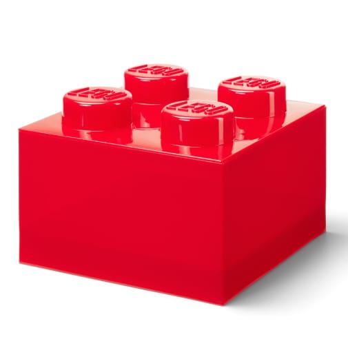 LEGO Storage Brick 4 with Top Lid Glitter