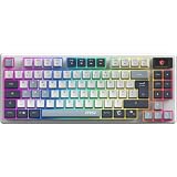 Tastierë Gaming MSI FORGE GK600 TKL Wireless SKY / Wired / 83 Keys / Mechanical Linear Switch / USB Type-C + 2.4 GHz Wireless + Bluetooth / AZERTY FR / RGB - Mix