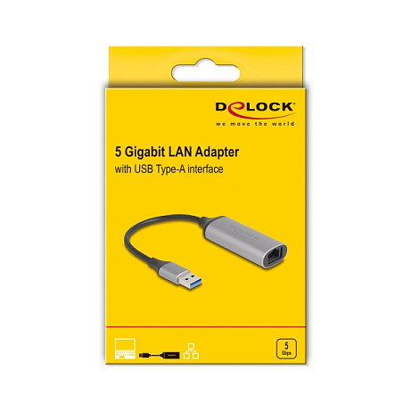 Adapter USB DELOCK Type-A 5 Gigabit LAN thumbnail 2