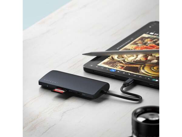 Hub Satechi ST-P8KED / 4x USB-C / 1x HDMI 8K / Ethernet / SD / 1x USB-C 85W – Zezë 5
