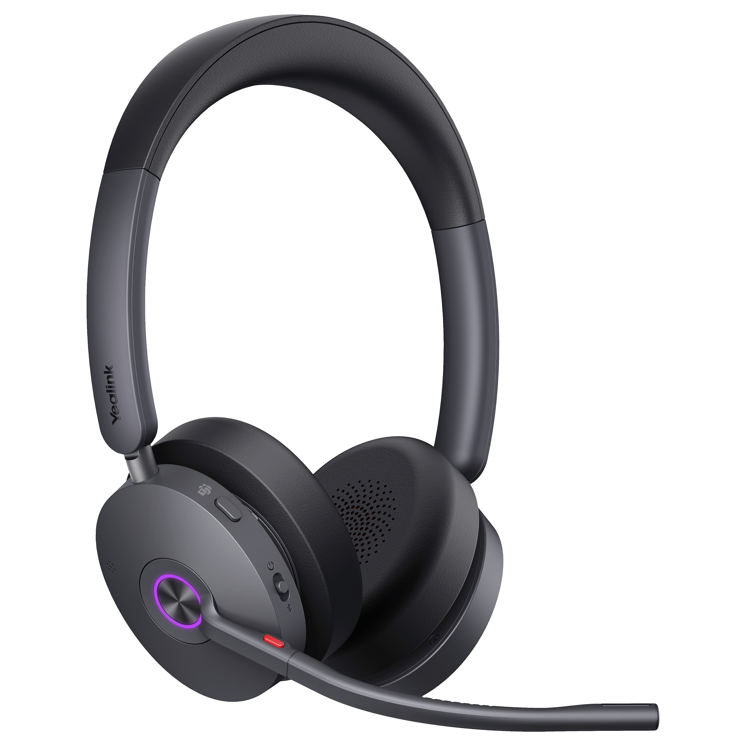 Kufje pa kabllo Yealink WH68 Hybrid Teams / DECT / Bluetooth 5.3 / 30mm / 150m / 16 orë / ANC - Zezë