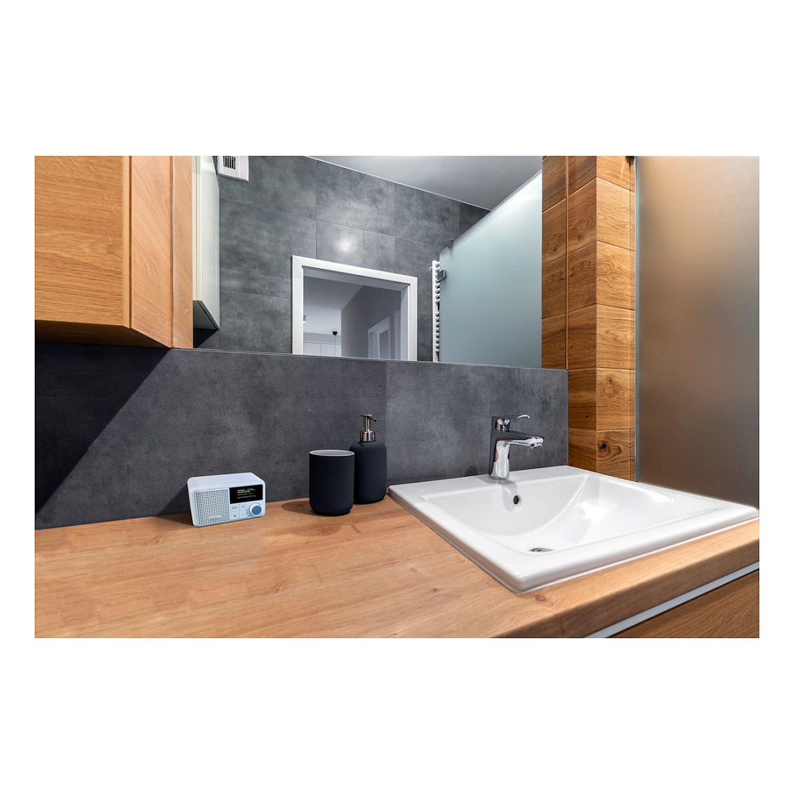 Radio Portative MEDION LIFE S66822 / DAB+ / FM / TFT / 2W / IPX1 - Aqua 4