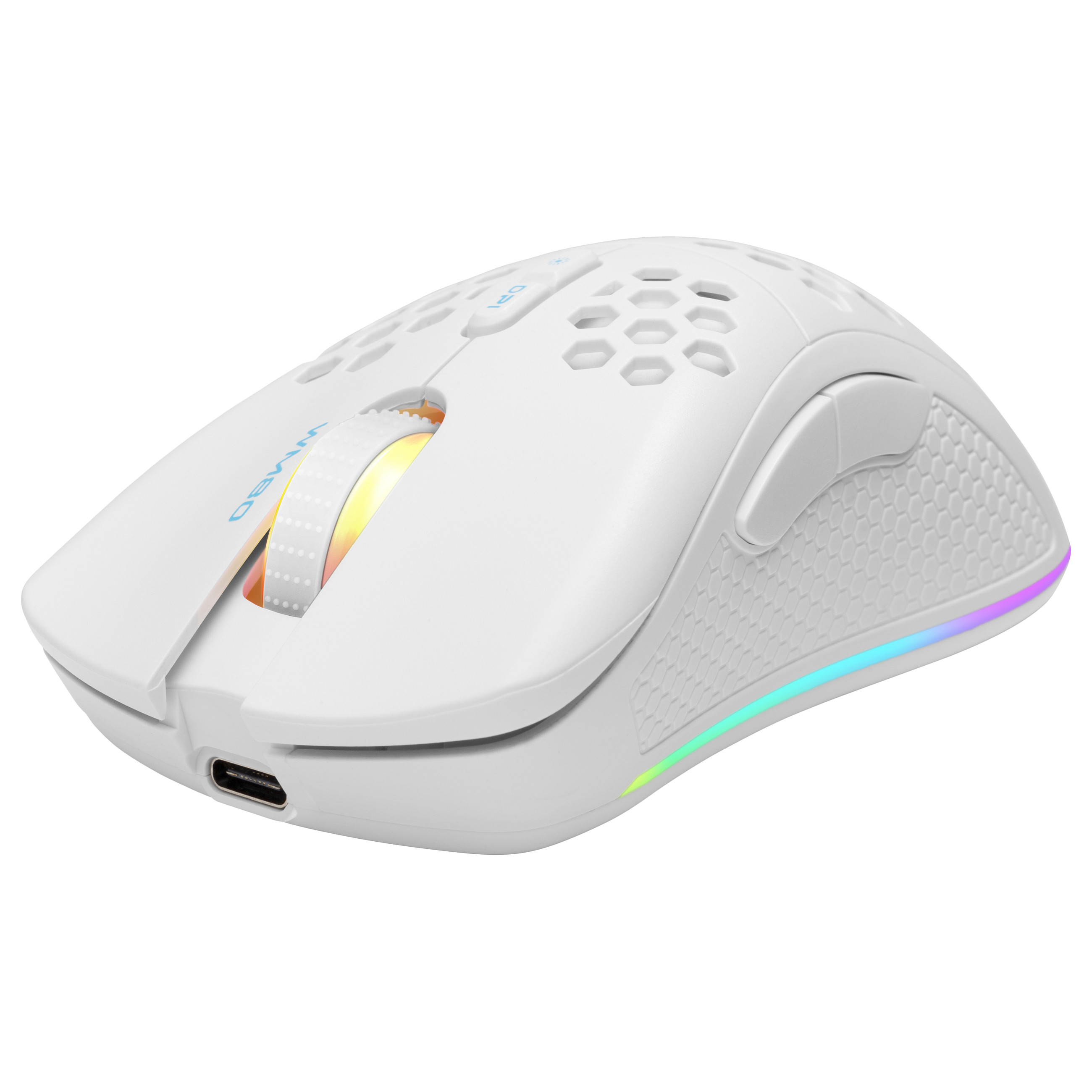 Maus Gaming Deltaco Gaming DM370 / PixArt 3311 / 12000 DPI / 4 Butona / 2.4 GHz + Bluetooth 5.4 + USB-C - Zezë 8