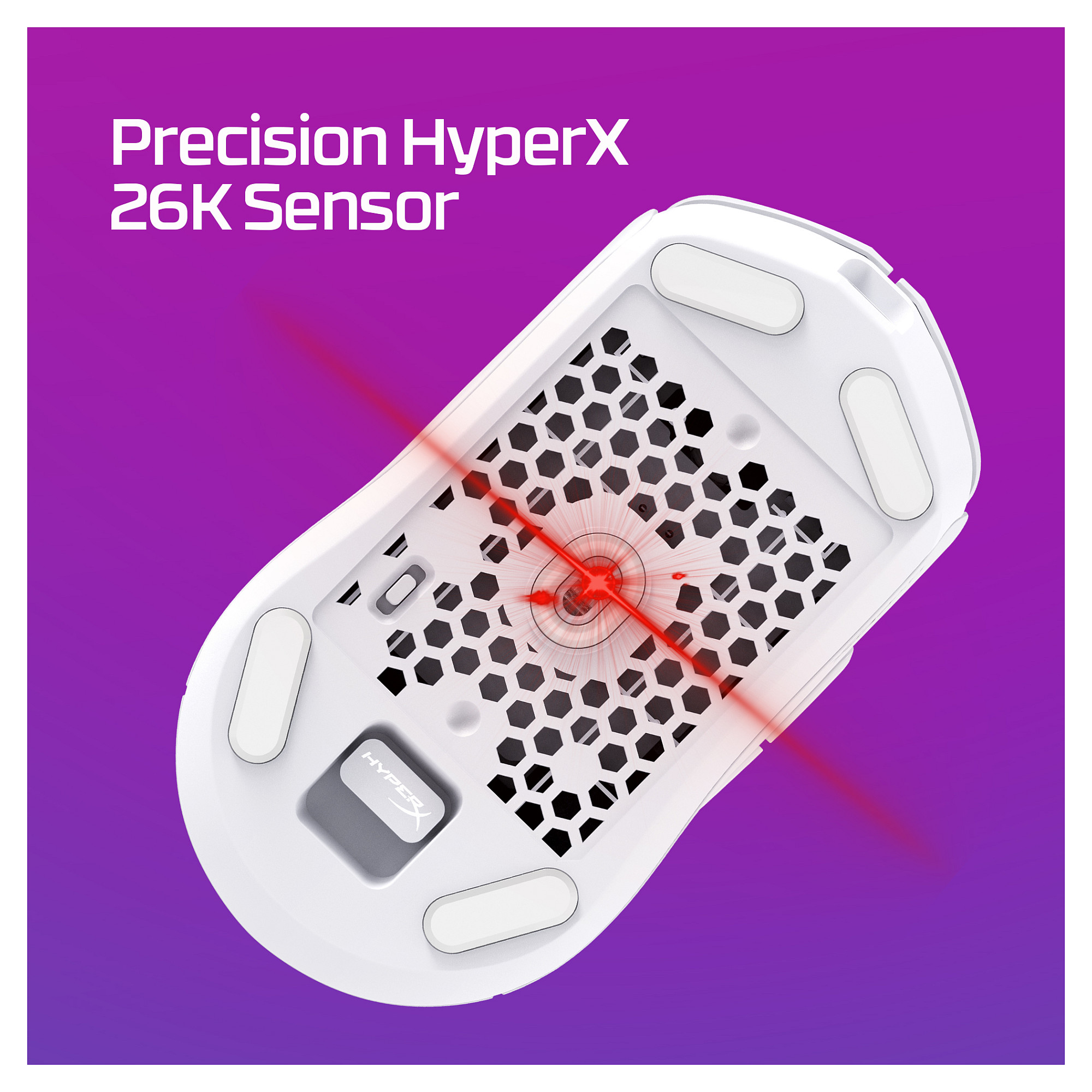 Maus Gaming HyperX Pulsefire Haste 2 / Wireless / HyperX 26K / 26.000 DPI / 1000Hz / RGB - Bardhë 5