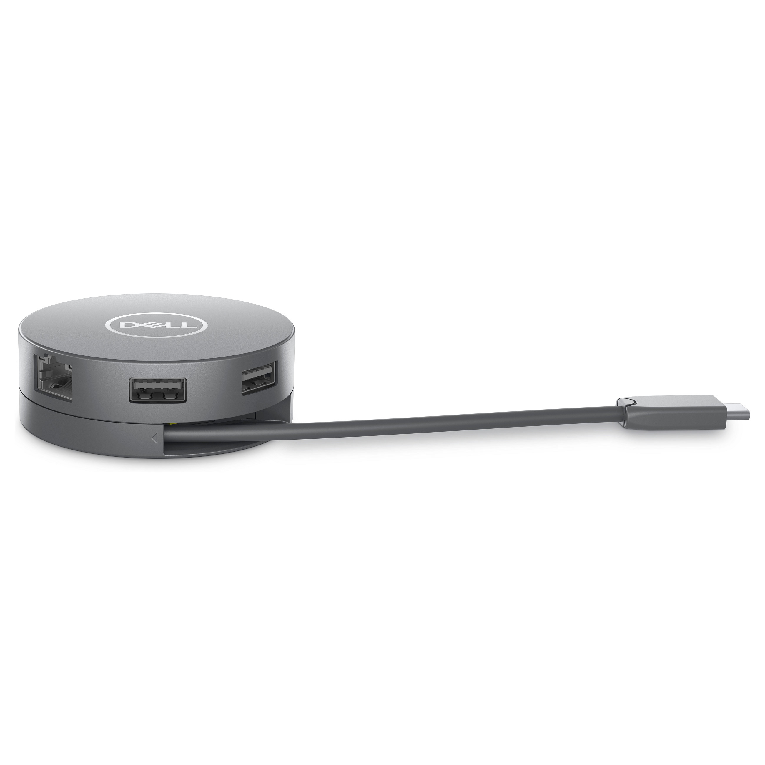 Dell DA305 6-in-1 USB-C Multiport Adapter / 2x USB-A / USB-C / HDMI / DisplayPort / Gigabit Ethernet / 90W – Silver 6