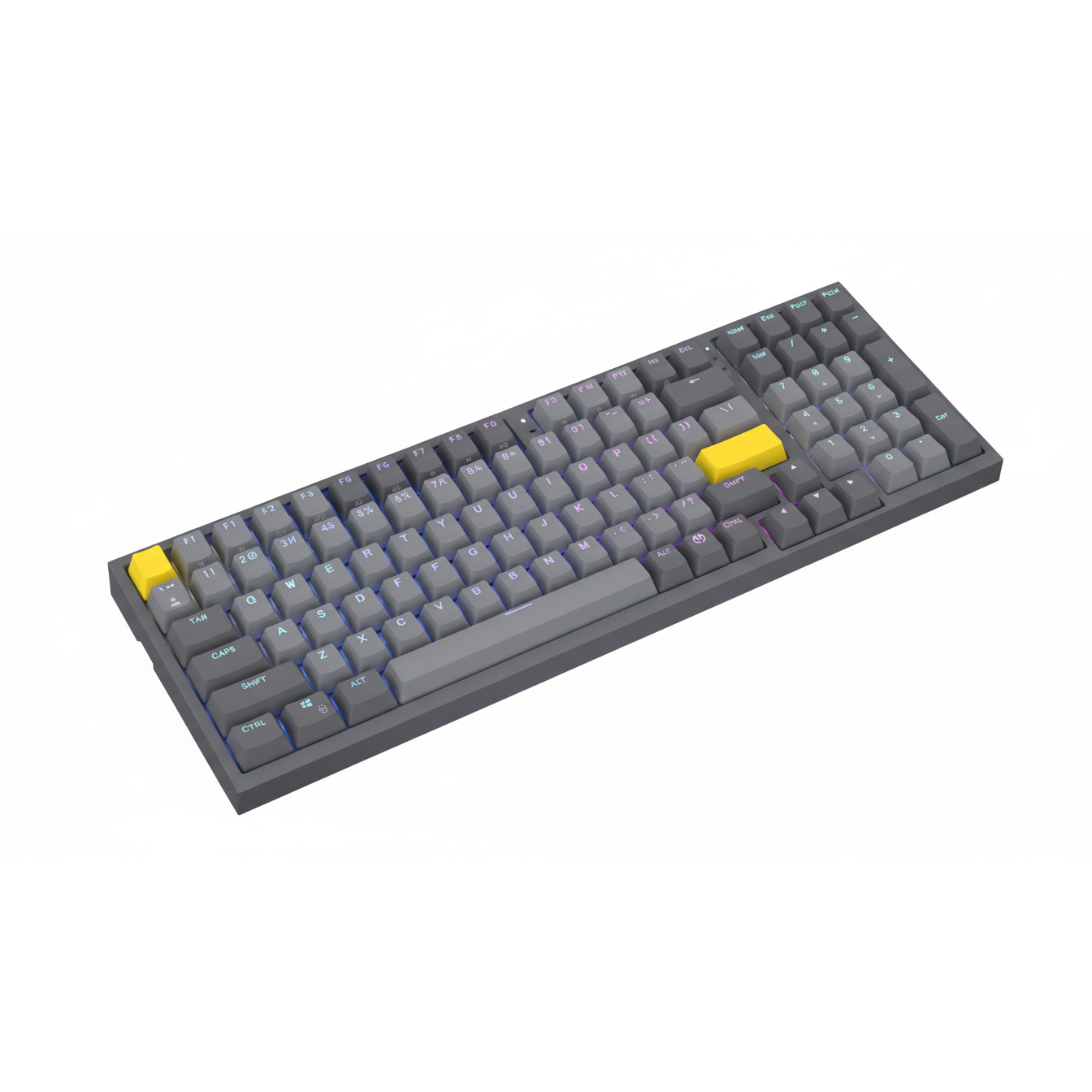 Tastierë Gaming ENDORFY Thock V2 75% / Wired & Wireless / DE / Mekanike / Yellow Switches / ARGB / Hot-Swap - Gri 7