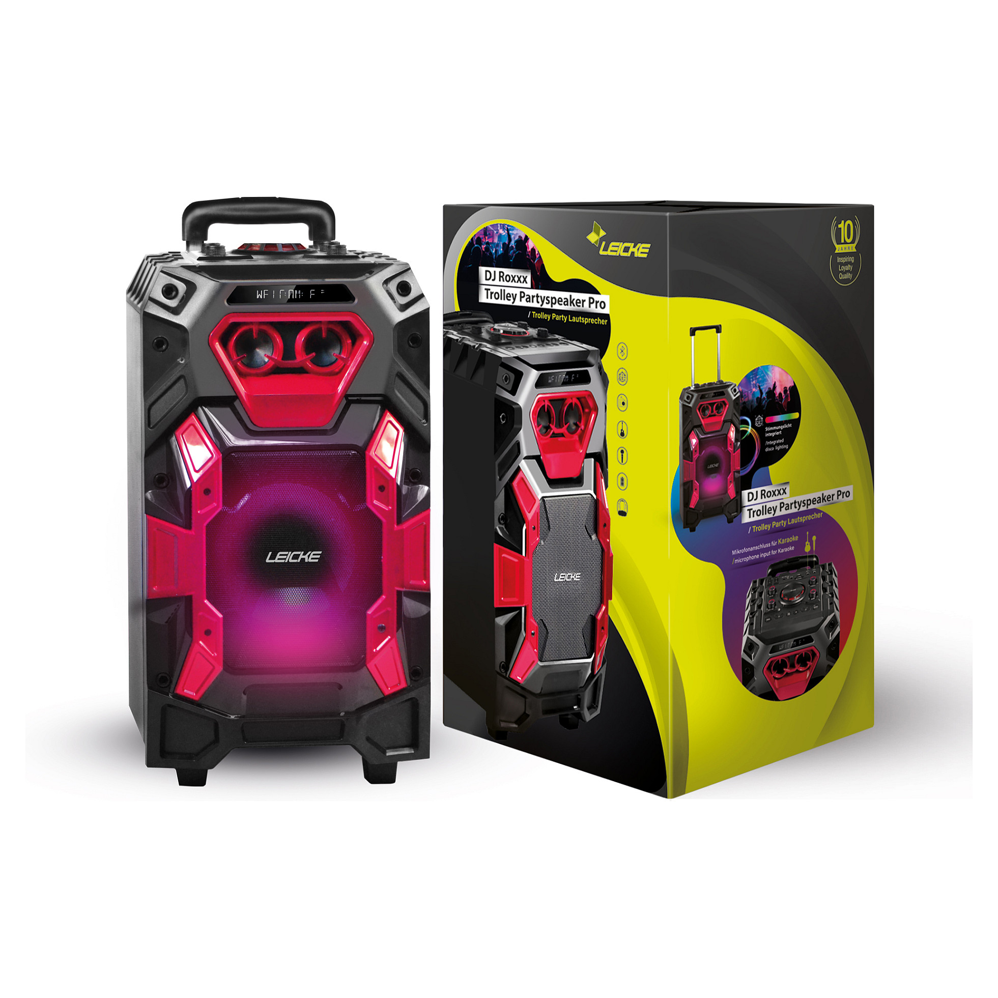 Altoparlant portativ LEICKE DJ ROXXX Pro, 50W RMS, 2 drejtime, Bluetooth, MicroSD - Zezë 7