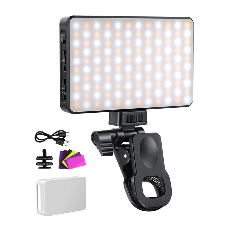 Dritë e Mençur Neewer BL120B, 12W, 120 LED, 682Lux, 2500-9000K, CRI 95+, USB-C - Zezë