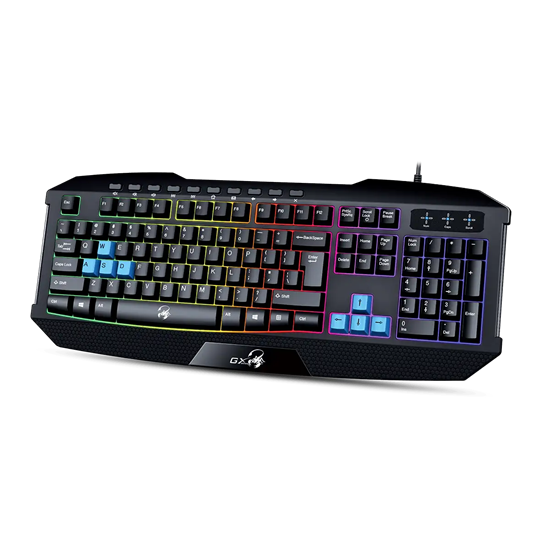 Tastierë Gaming Genius Scorpion K215 / Wired / USB / RGB Backlight (7 Colors) / Spill-Resistant / Full-Size – Zezë 3