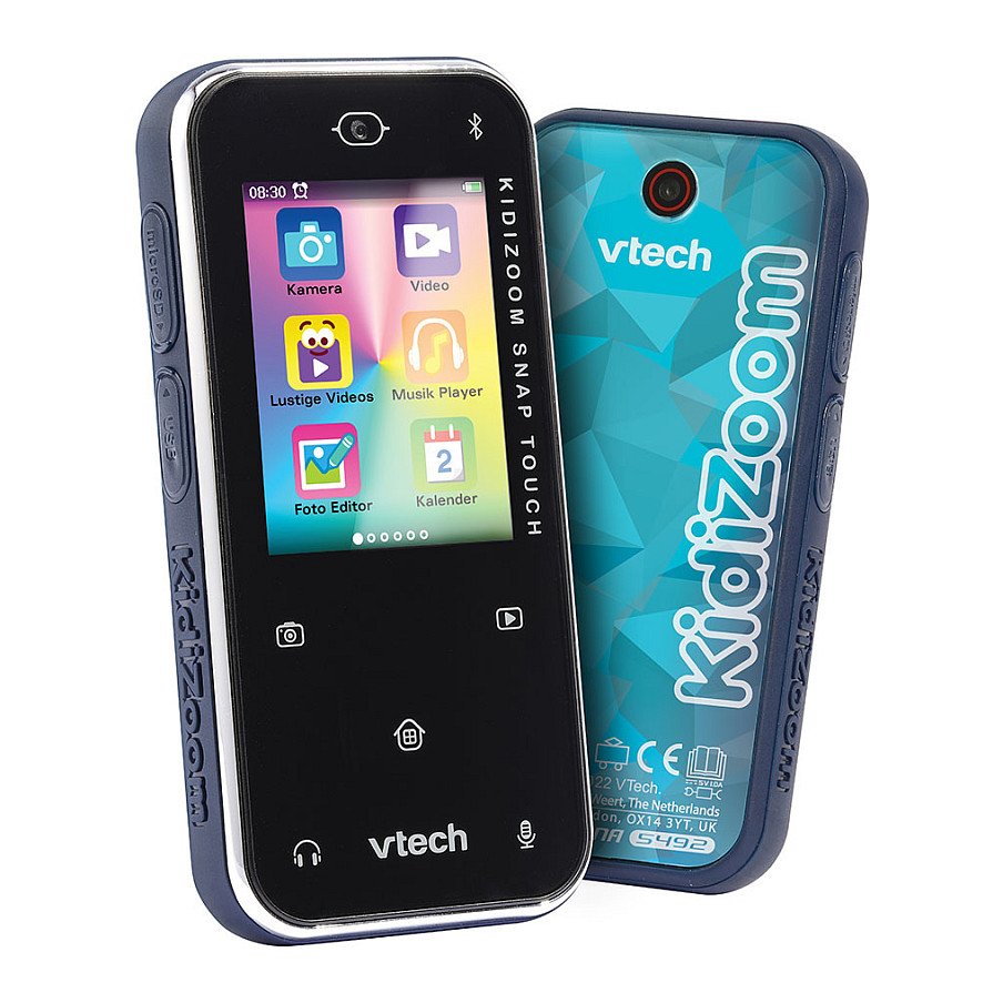 Lodra VTech KidiZoom Snap Touch, 2.4", LCD Touchscreen, Dual Camera 2MP, Bluetooth - Zezë