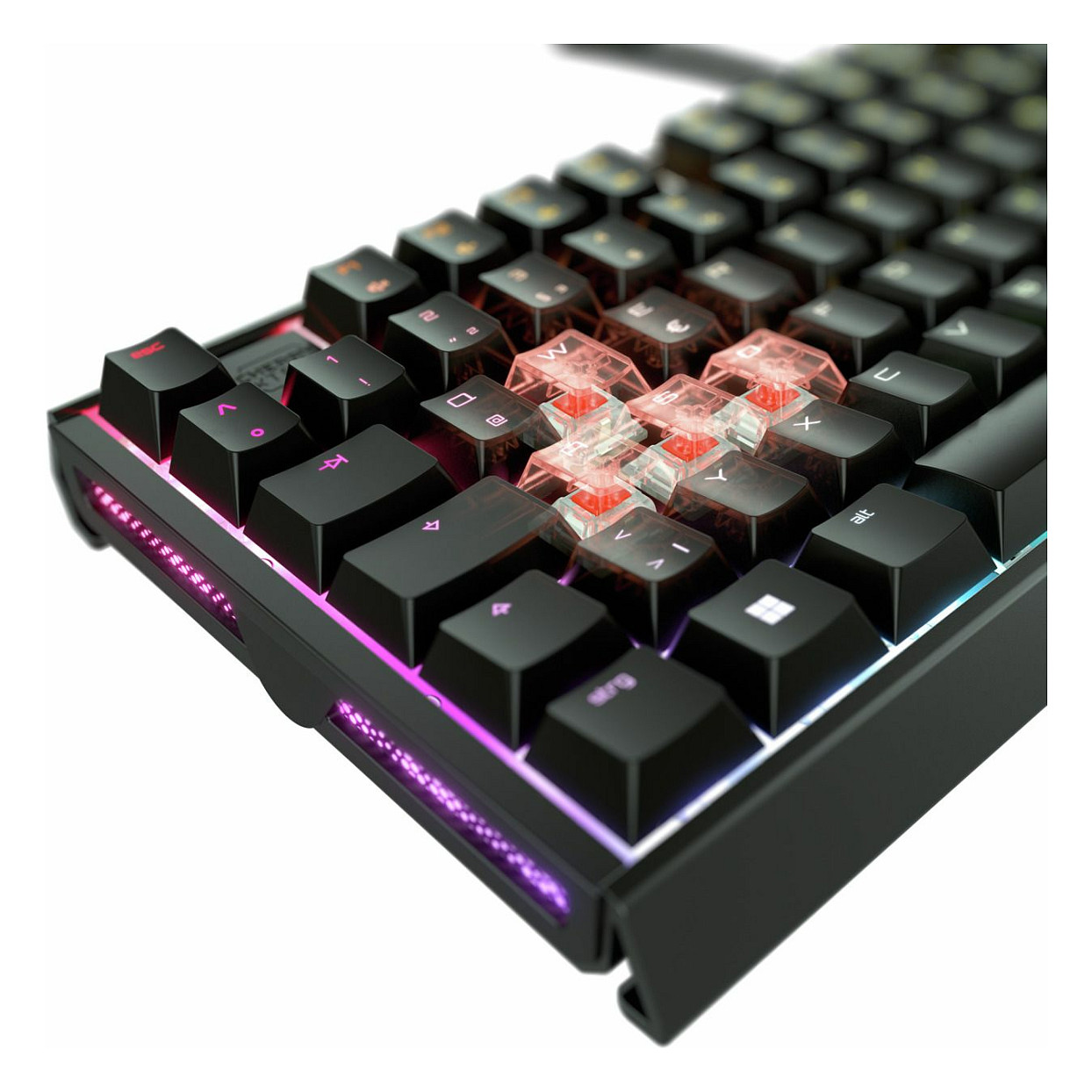 Tastierë Gaming me kabllo CHERRY XTRFY MX 3.1 / USB / Mekanike CHERRY MX2A / Full-Size / QWERTZ / German / RGB / 1.6m - Zezë 4