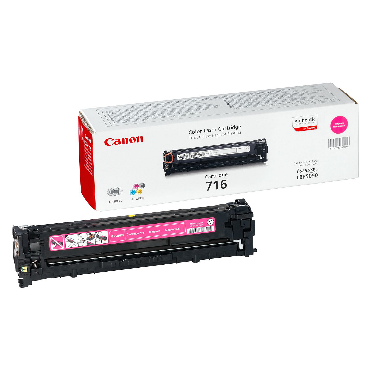 Toner Canon 716M, 1,500 faqe - Rozë