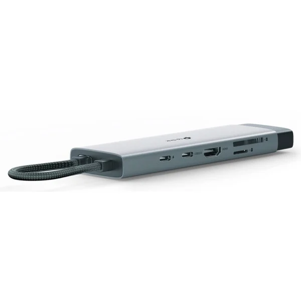 Hub USB-C TP-Link UH9120C, 9-në-1, HDMI 4K 60Hz, 3x USB-A 5Gbps, USB-C 5Gbps, Gigabit Ethernet, SD/microSD, Power Delivery 100W – Gri 2