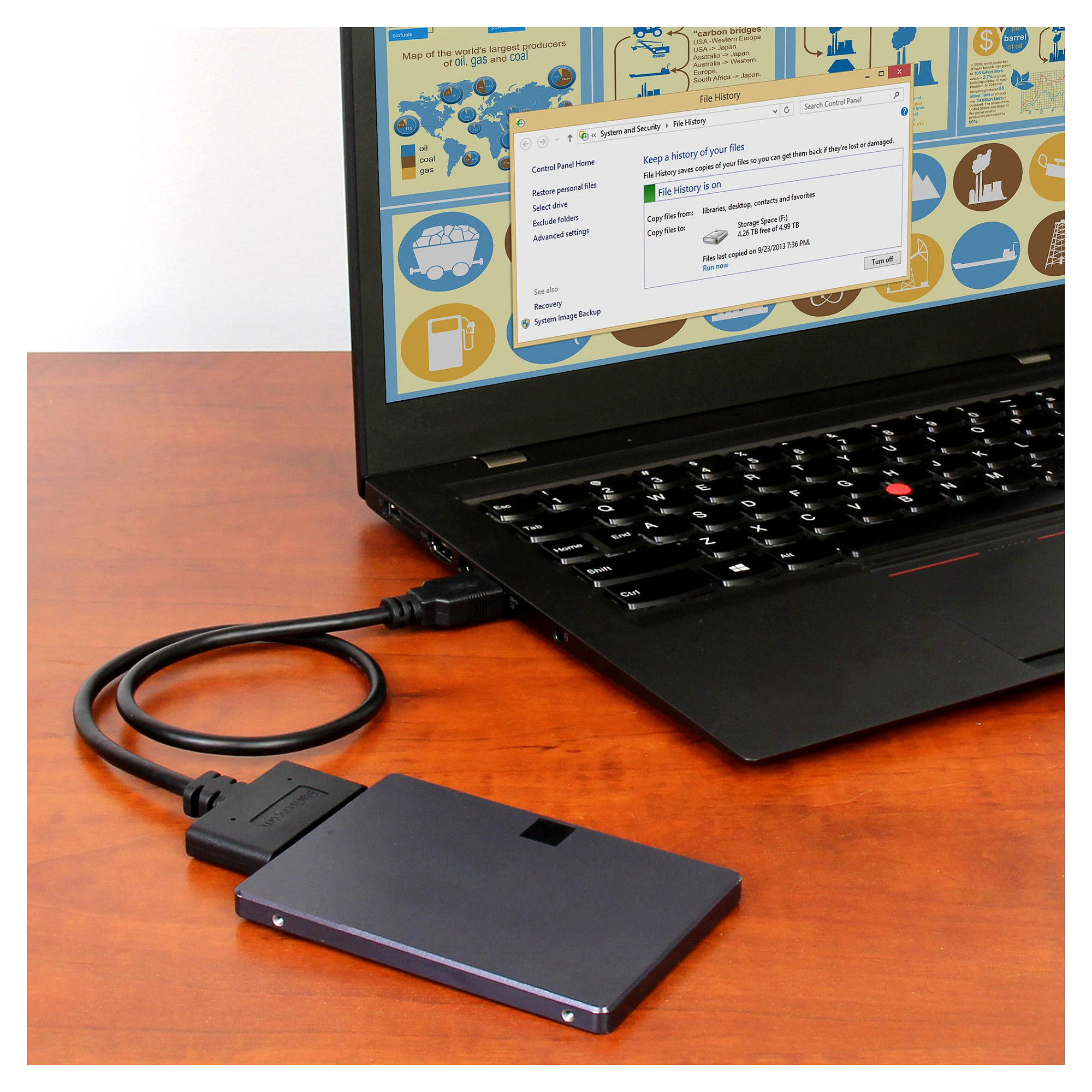 Kabllo USB StarTech.com USB312SAT3CB, USB 3.1 Gen 2, USB-A në SATA 2.5", 10 Gbps, UASP, 0.5 m - Zezë 4