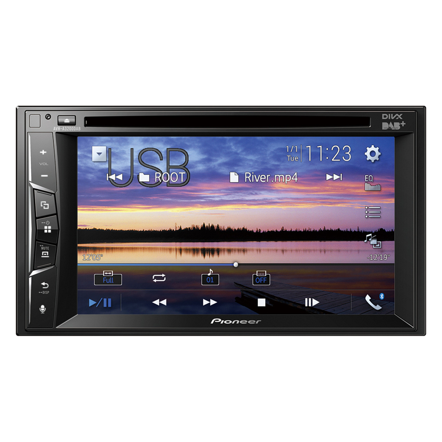Radio multimedia për veturë Pioneer AVH-A3200DAB, 2 DIN, ekran me prekje 6.2", CD/DVD, DAB+, Bluetooth, 4 × 50 W - Zezë 2