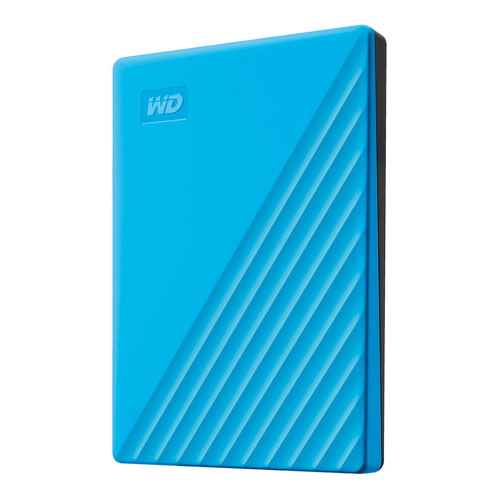 External HDD WD My Passport, 2TB, 2.5″, USB 3.2 Gen 1, deri në 5 Gbit/s, Enkriptim AES 256-bit – Blue 2