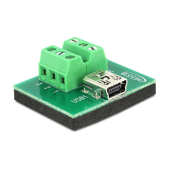 Adapter USB DeLOCK 65216, USB 3.0, Micro USB-B Mashkull në USB-B Femër, 5Gbps - Zezë 6