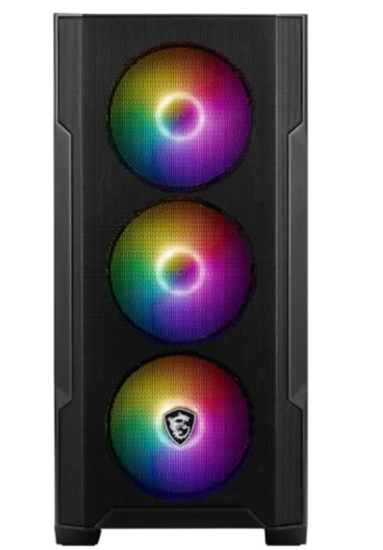 Kasë MSI MAG FORGE M100R / Mid-Tower / mATX-Mini-ITX / 4x120mm ARGB / Mesh / Xham i Temperuar - Zezë 2