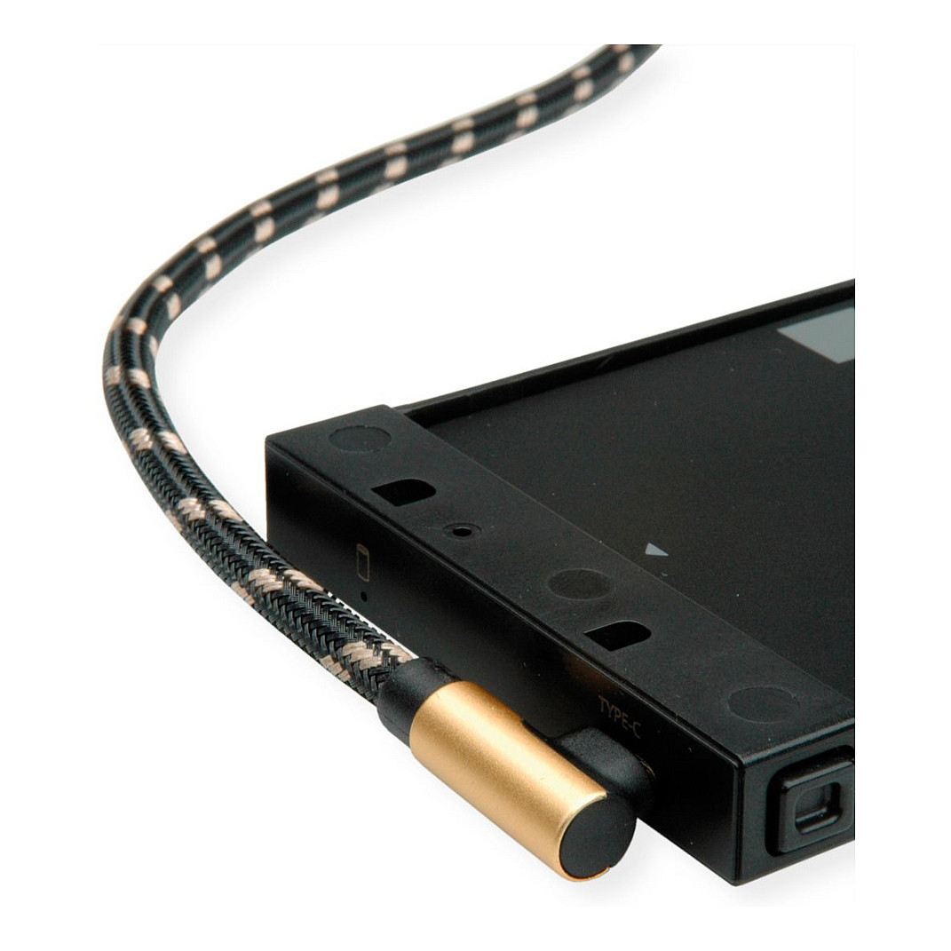 Kabllo ROLINE 11.02.9060, USB-A në USB-C, USB 2.0, 480 Mbps, 0,8 m - Zezë/Verdhë 5