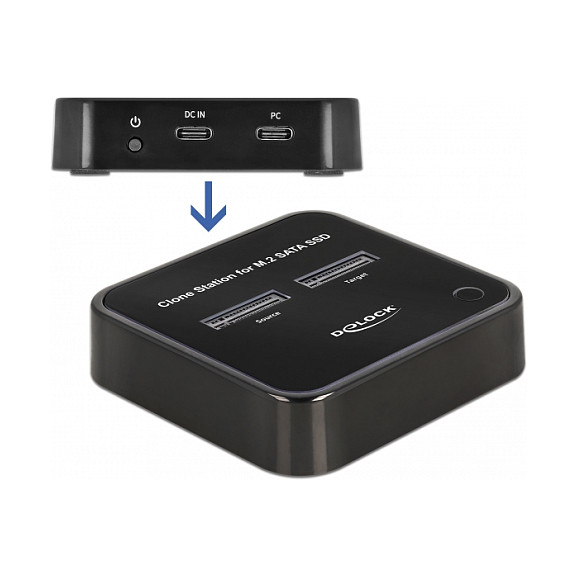 Docking Station DeLOCK SSD / USB-C / 2 x M.2 Card Slots thumbnail 3