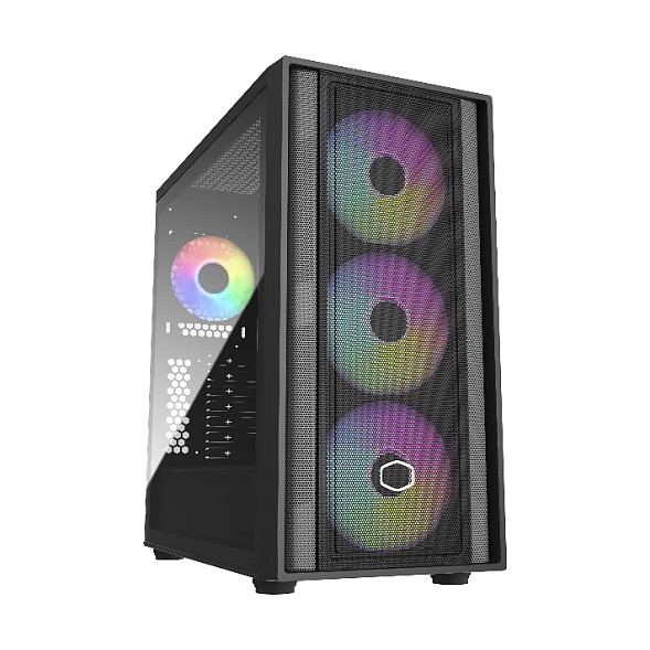 Kasë Midi Tower CoolerMaster MasterBox 600 – Zezë
