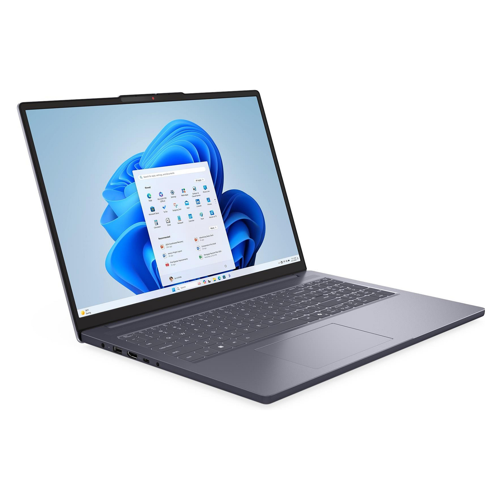 Laptop Lenovo IdeaPad Slim 3 83K5000YGE / Core 5 210H / 16GB DDR5 / 1TB / 16" WUXGA IPS / Intel Graphics / DE - Gri