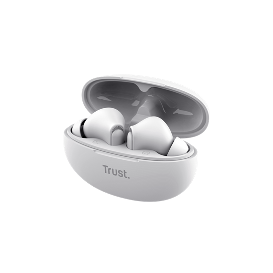 Kufje pa kabllo Trust Yavi / Bluetooth 5.3 / TWS / ENC Mikrofon / 12mm Drivers – Bardhë 6