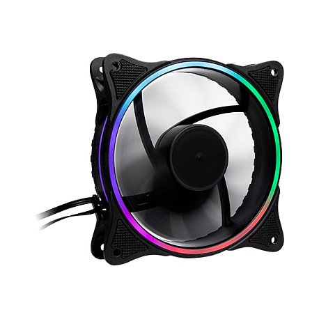 Ftohës për Kasë Inter-Tech RGB Zusatzlüfter / 120mm / 25mm / ARGB 5V / 3-Pin / Për IT-3303 dhe IT-3306 – Zezë