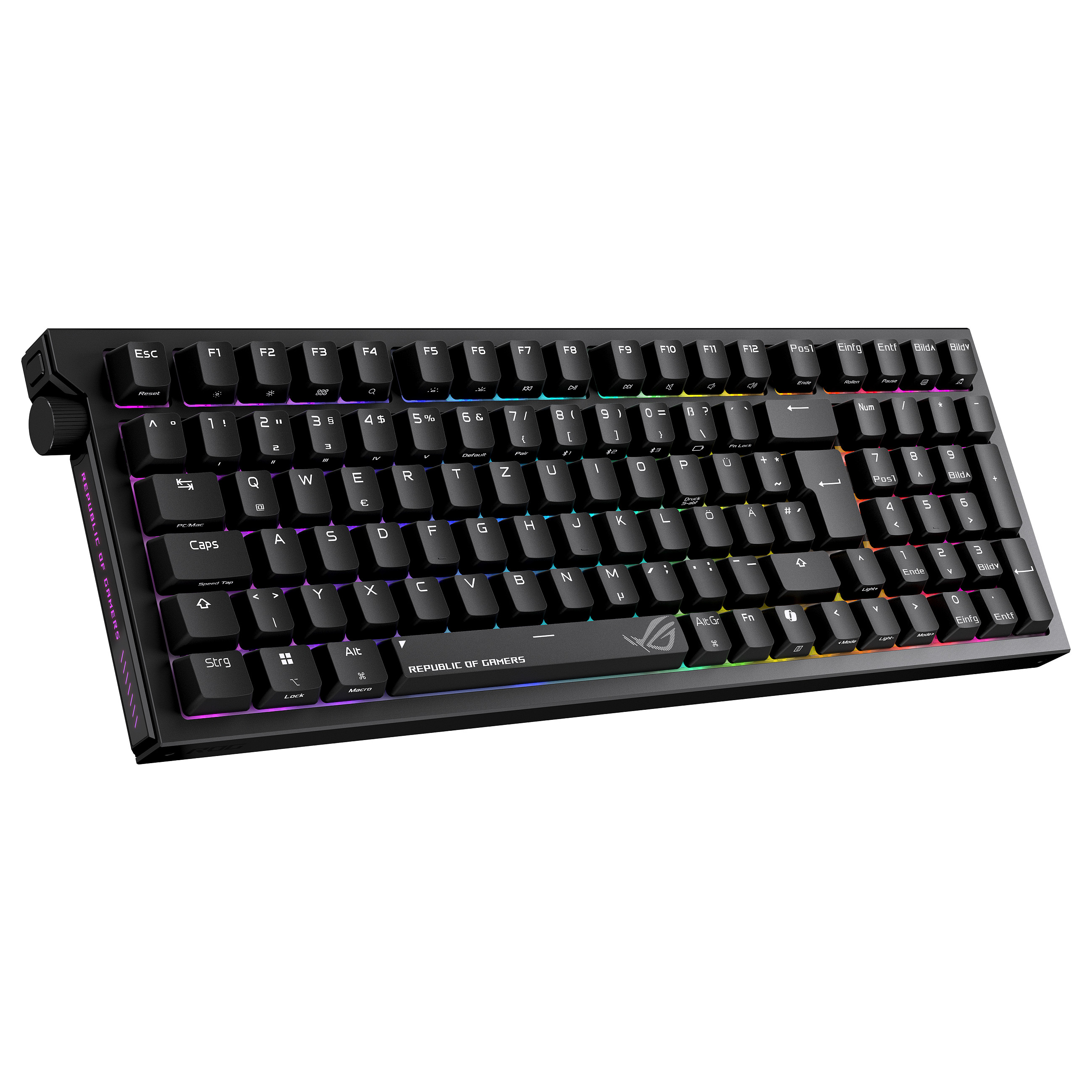 Tastierë Gaming ASUS ROG Strix Morph 96 Wireless / Wired & Wireless / QWERTZ / Mekanike / RGB LED - Zezë 3