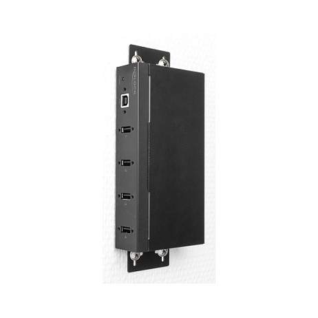 Hub USB Industrial DeLOCK 60686, 4x USB 2.0 Type-A, USB Type-B, 480 Mbps, Mbrojtje ESD 15 kV, Montim DIN – Zezë 2