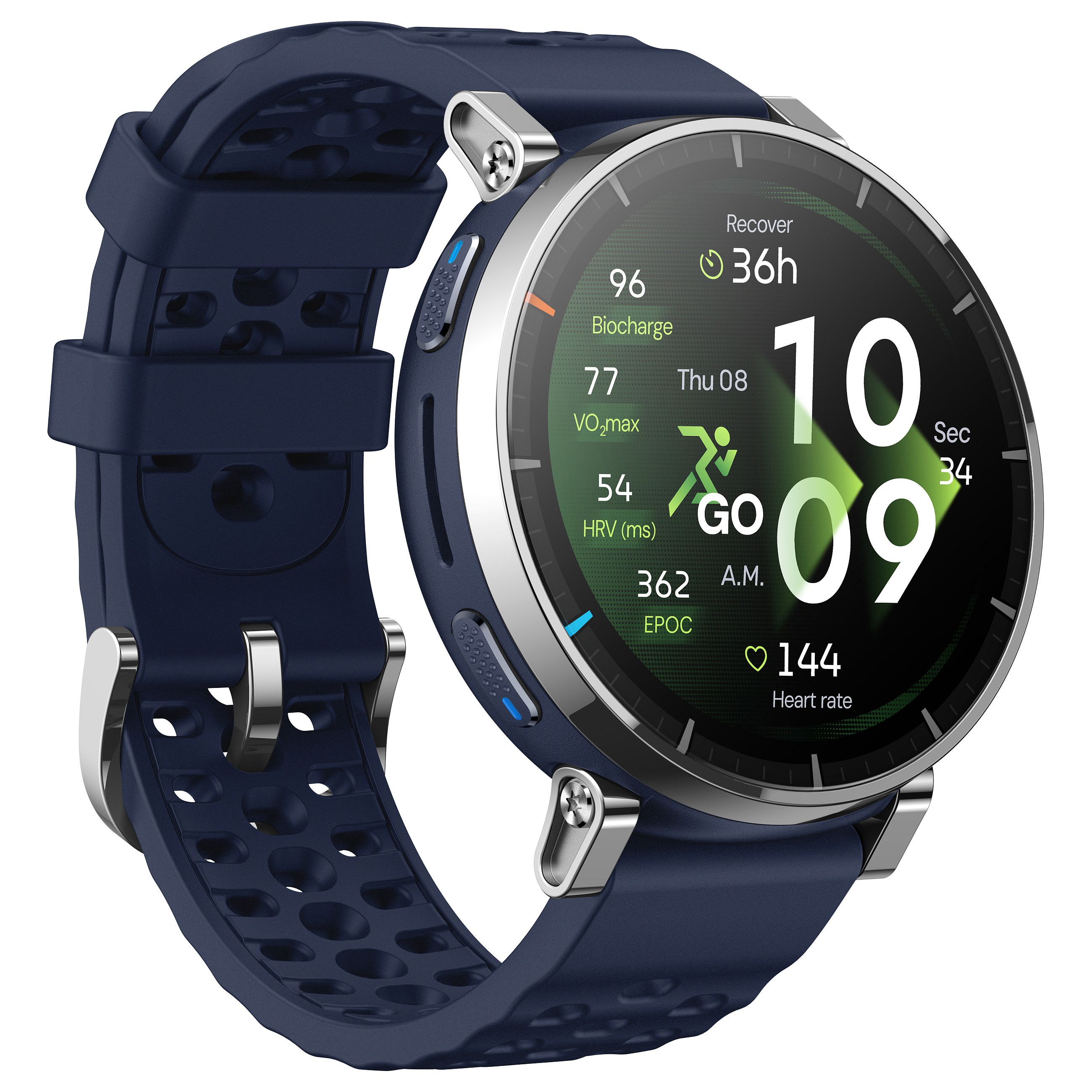 Orë e mençur Amazfit Active 3 Premium / HYROX Mode / 45mm – Blu e Errët thumbnail 4