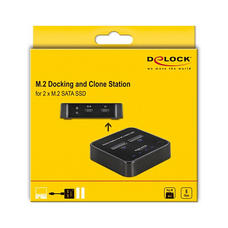 Docking Station DeLOCK SSD / USB-C / 2 x M.2 Card Slots thumbnail 6