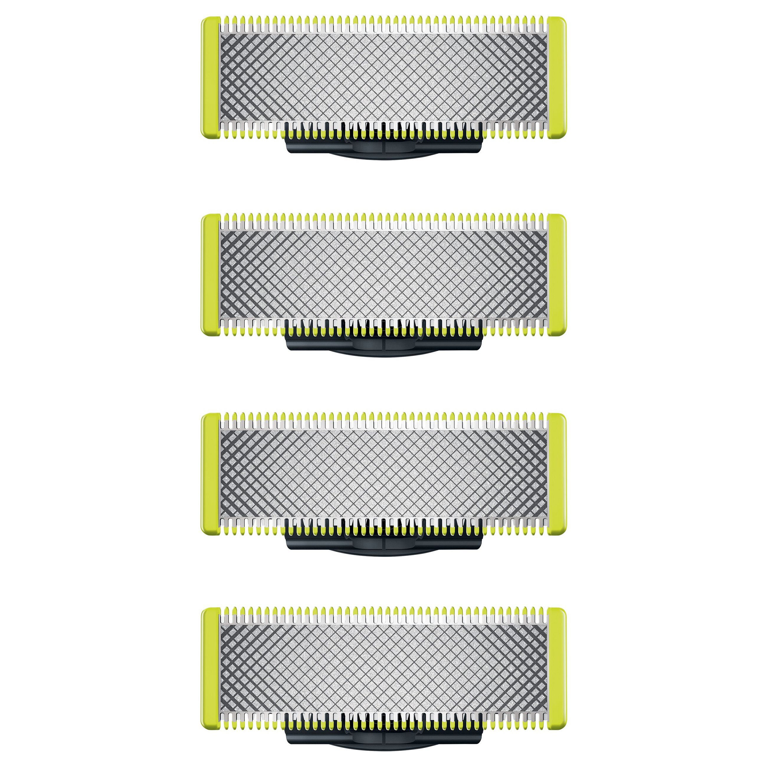 Teh zëvendësues për makinë rroje Philips OneBlade QP240/50 / Dual Protection / Contour-Following / 4 Muaj / 4 Copë - Argjend/Zezë/Gjelbër 3