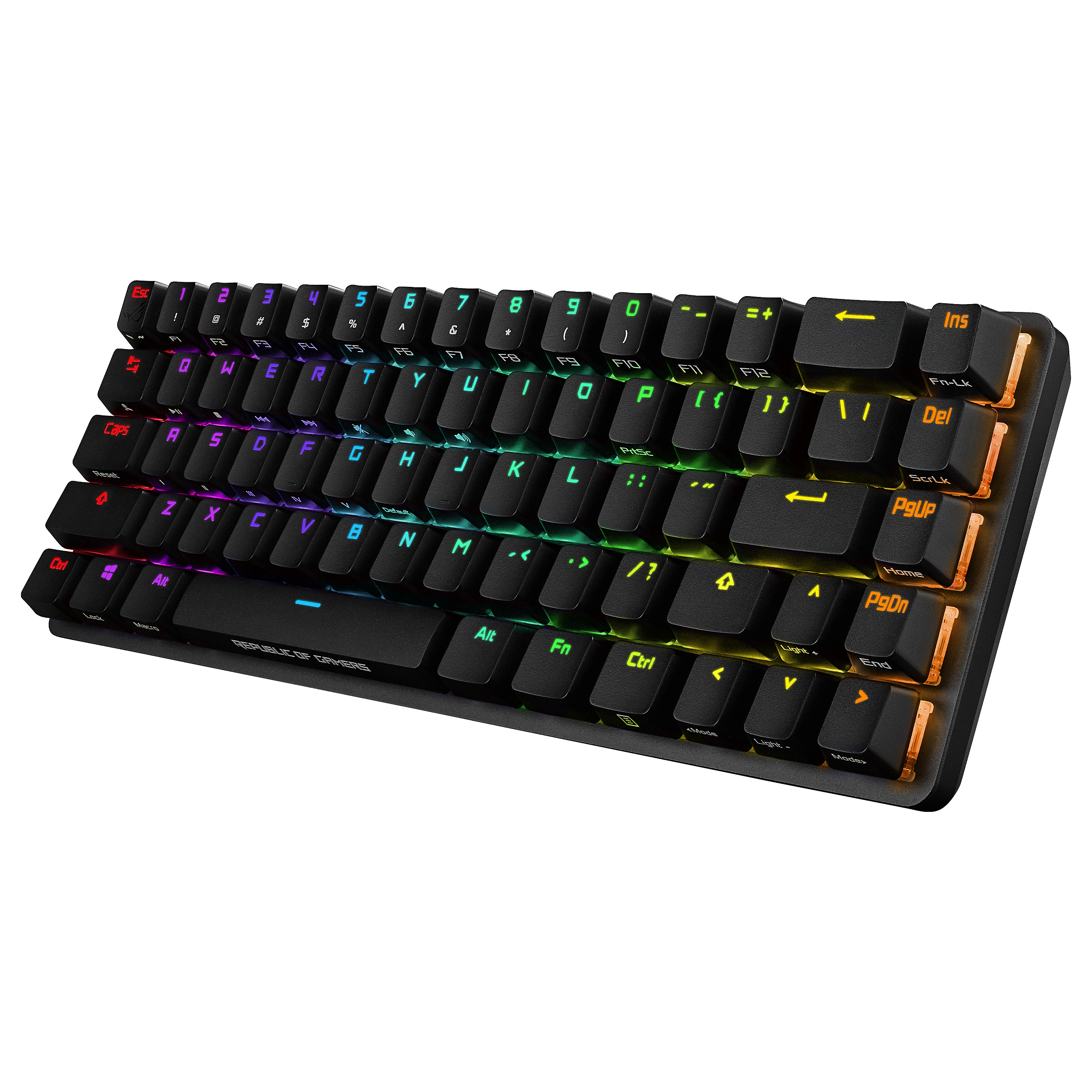 Tastierë Gaming ASUS ROG Falchion / Wired / 65% / Cherry MX RGB Red / USB + RF Wireless 2.4 GHz / AZERTY FR / RGB - Zezë 3
