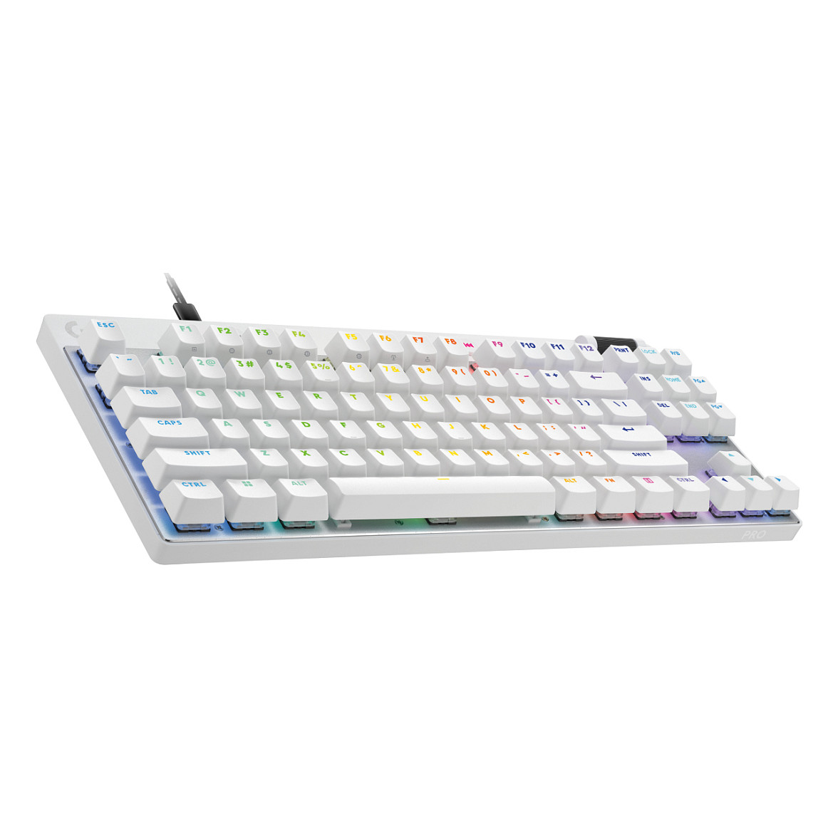 Tastierë Gaming Logitech G PRO X TKL Rapid / 920-013286 / Wired USB / TKL / Magnetic-Analog / QWERTZ CH / LIGHTSYNC RGB – Bardhë 2