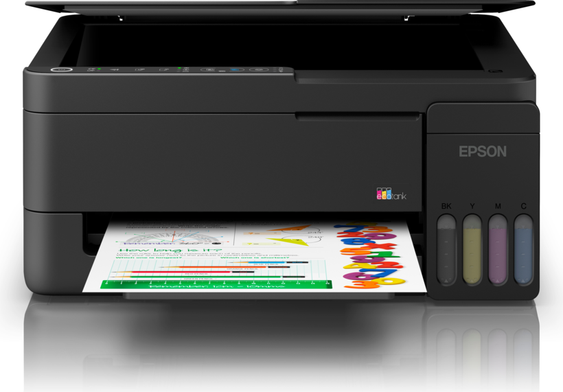 Printer Multifunksional Epson EcoTank L3286 / Inkjet me Ngjyra A4 / 33 ppm / 3 në 1 / Wi-Fi + USB - Bardhë/Zezë 6